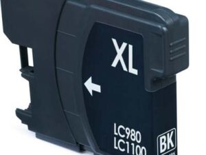 Ink cartridge Black replaces Brother LC1100BK / LC980BK, LC61