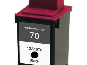 Ink cartridge Black replaces Lexmark 12A1970, 70