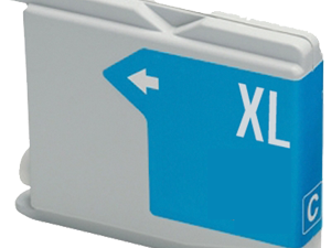 Ink cartridge Cyan replaces Brother LC1100C / LC980C, LC61