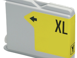 Ink cartridge Yellow replaces Brother LC1100Y / LC980Y, LC61